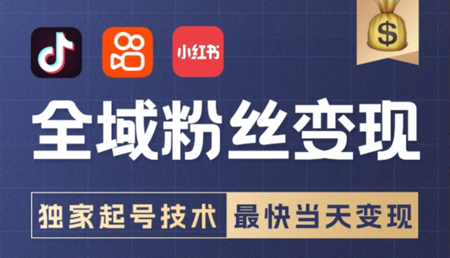 多套起号模板，最快当天变现！